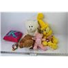 Image 1 : (5) Stuffed Toys, Cushion, Christening Stuffie, etc.