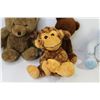 Image 4 : (3) Stuffed Teddy Bears. (1) Stuffed Toy Monkey
