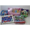 Image 7 : (4) Jigsaw Puzzles, Disney Floor Puzzle & Book