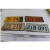 Image 1 : (4) Saskatchewan License Plates - 1963, 1967, 1972, 1973