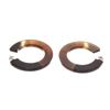 Image 2 : Hermes Black Brown Issum Hoop Earrings