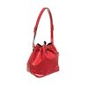 Image 2 : Louis Vuitton Red Epi Leather Petit Noe Bucket Bag