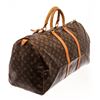 Image 3 : Louis Vuitton Brown Monogram Canvas Keepall 55 Travel Bag