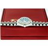 Image 8 : Rolex Ladies Stainless Steel Blue Vignette Diamond Datejust 26mm with Box