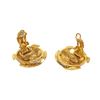 Image 2 : Chanel Gold Cc Disc Earrings