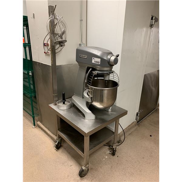 HOBART LEGACY MODEL HL200 MIXER WITH STAND AND ACCESSORIES