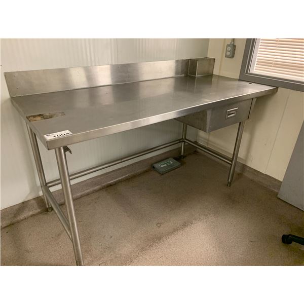 STAINLESS STEEL 1 DRAWER PREP TABLE