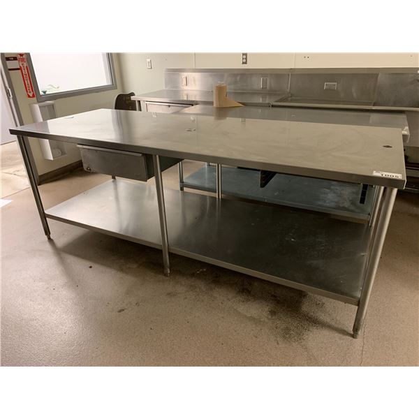 STAINLESS STEEL 1 DRAWER PREP TABLE