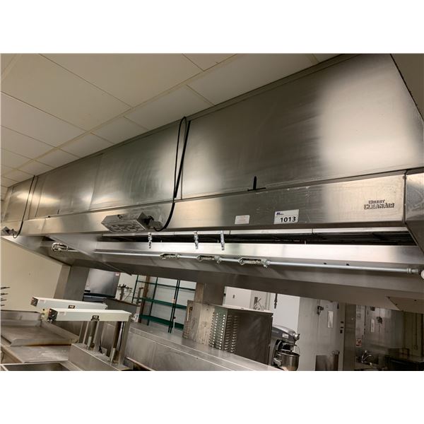 QUEST CLEANAIR COMMERCIAL STAINLESS STEEL HOOD FAN WITH TRACKER TIMER BY (FAST) TIMERS
