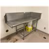 Image 1 : STAINLESS STEEL PREP STATION WITH BACKSPLASH