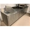 Image 1 : LARGE STAINLESS STEEL PREP AREA WITH SING AND CABINETS