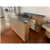Image 1 : LARGE ROLLING CASHIER/CAFETERIA PODIUM