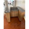 Image 2 : LARGE ROLLING CASHIER/CAFETERIA PODIUM