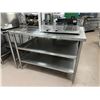 Image 1 : THREE TIER STAINLESS STEEL PREP TABLE