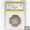 Image 1 : 1873-CC Seated Liberty Half Dollar PGA XF45 Arrows