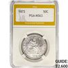 Image 1 : 1872 Seated Liberty Half Dollar PGA MS63