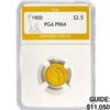 Image 1 : 1900 $2.50 Gold Quarter Eagle PGA PR64