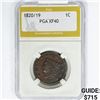 Image 1 : 1820/19 Coronet Head Large Cent PGA XF40