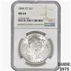 Image 1 : 1884-CC Morgan Silver Dollar NGC MS64