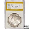 Image 1 : 1883-CC Morgan Silver Dollar PGA MS67