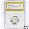 Image 1 : 1911-S Barber Dime PGA MS63