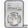 Image 1 : 1923 Silver Peace Dollar NGC MS64