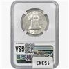 Image 2 : 1949 Franklin Half Dollar NGC MS64