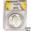 Image 1 : 1884-CC Morgan Silver Dollar ANACS MS62