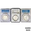Image 1 : 1955-1970 [3] US Varied SILV 50C NGC/PCGS MS64/65