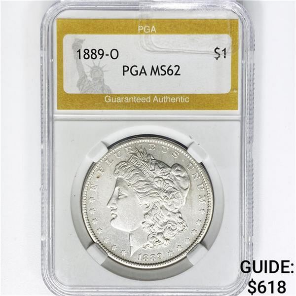 1889-O Morgan Silver Dollar PGA MS62