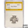 Image 1 : 1878 Nickel Three Cent PGA PR64+