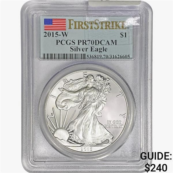 2015-W Silver Eagle PCGS PR70 DCAM