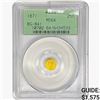 Image 1 : 1871 Round California Gold Quarter PCGS MS64 BG-84