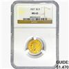 Image 1 : 1927 $2.50 Gold Quarter Eagle NGC MS63