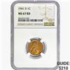 Image 1 : 1941-D Wheat Cent NGC MS67 RD