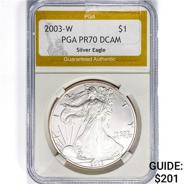 2003-W American Silver Eagle PGA PR70 DCAM