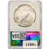 Image 2 : 1921 Silver Peace Dollar PGA MS63 High Relief