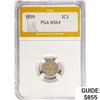 Image 1 : 1859 Silver Three Cent PGA MS64