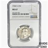 Image 1 : 1944-S Washington Silver Quarter NGC MS67