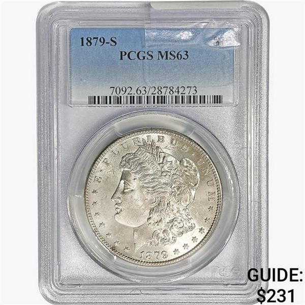 1879-S Morgan Silver Dollar PCGS MS63