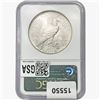 Image 2 : 1927 Silver Peace Dollar NGC MS63