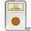 Image 1 : 1835 Classic Head Half Cent NGC MS61 BN
