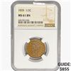 Image 1 : 1828 Classic Head Half Cent NGC MS61 BN