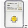 Image 1 : 1856 Rare Gold Dollar NGC AU55 Slanted 5