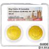 Image 1 : 2023 King Charles III Coronation 2oz Gold Set NGC