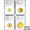 Image 1 : [4] 2023 G.B Â£185 1.85oz. Gold NGC MS KCIII OBV 49
