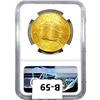 Image 2 : 1908 No Motto $20 Gold Double Eagle NGC MS64 Rough