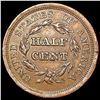 Image 2 : 1856 Braided Hair Half Cent CLOSELY UNCIRCULATED
