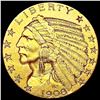 Image 1 : 1908 $5 Gold Half Eagle CLOSELY UNCIRCULATED