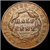 Image 2 : 1828 Classic Head Half Cent NICELY CIRCULATED